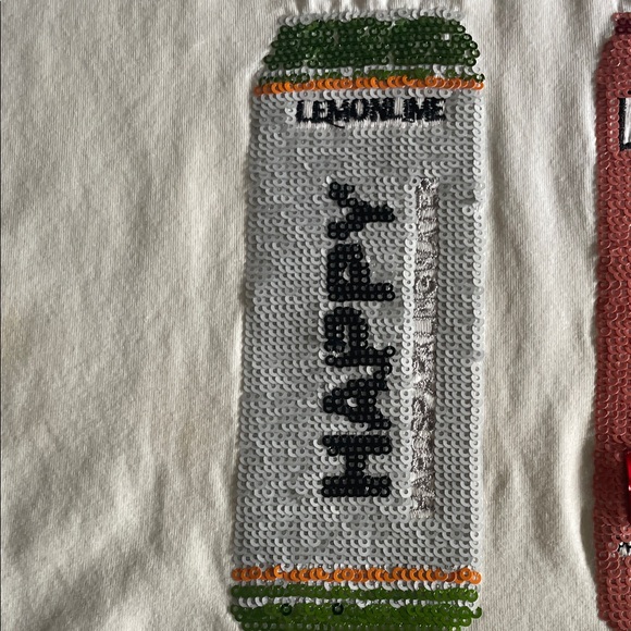 QUEEN OF SPARKLES Tee with Sequin Spritzer Cans - Picture 3 of 14